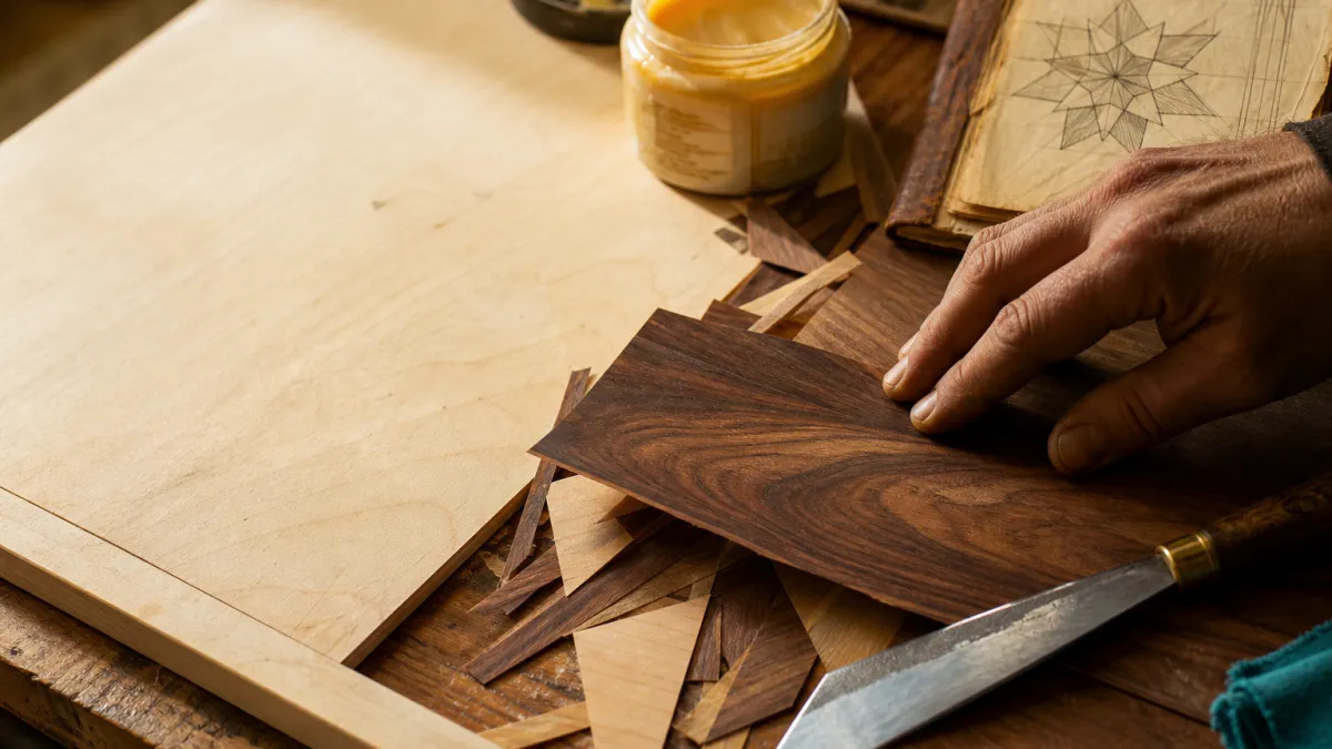 Exploration et innovations des techniques de placage bois